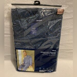 Basic Editions Men's Long Sleeve PJ Set - Size 2X - NWOT